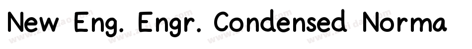 New Eng. Engr. Condensed Normal字体转换